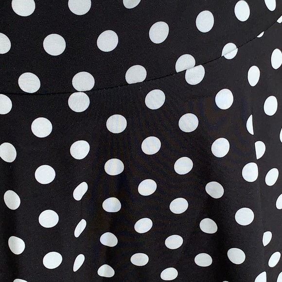 Belle Poque High Waist A-Line Twirl  Skirt Large Polka Dot Pin Up Retro *read - Picture 3 of 9